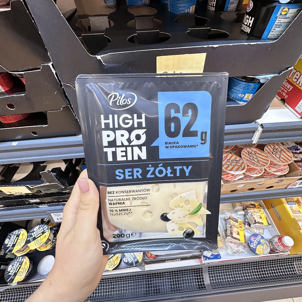 ser żółty high protein z Lidla