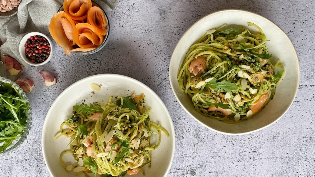 makaron z łososiem w insulinooporności